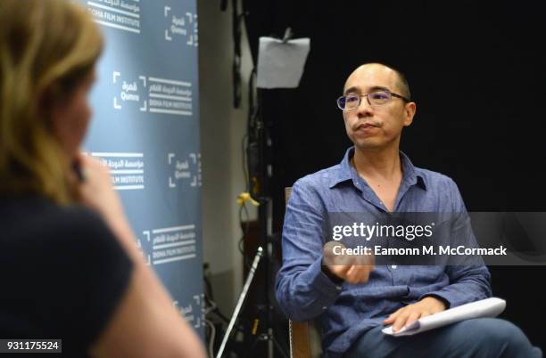 Qumra master, directer Apichatpong Weerasethakul during an interview on day four of Qumra, the fourth edition of the industry event by the Doha Film...