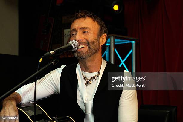 Paul Rodgers of Bad Company performs during a photocall to announce the band's new tour at Hard Rock Cafe, Old Park Lane on November 17, 2009 in...
