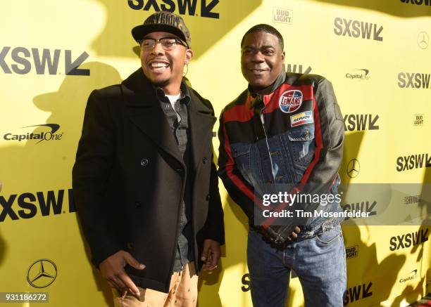 Allen Maldonado and Tracy Morgan attend the premiere of The Last O.G. At the Paramount Theatre during on March 12, 2018 in Austin, Texas.