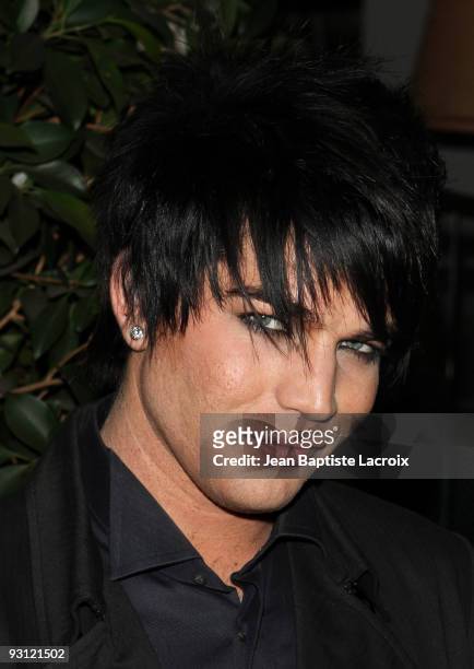 Adam Lambert arrives at TV GUIDE Magazine's Hot List Party at SLS Hotel on November 10, 2009 in Beverly Hills, California.