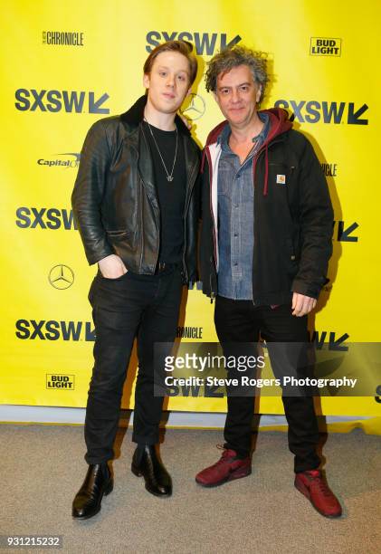Actor Joe Cole and director Jean-Stephane Sauvaire attend the premiere of "A Prayer Before Dawn" during SXSW at Stateside Theater on March 12, 2018...