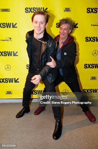 Actor Joe Cole and director Jean-Stephane Sauvaire attend the premiere of "A Prayer Before Dawn" during SXSW at Stateside Theater on March 12, 2018...