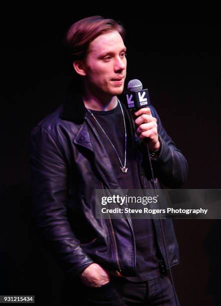 Actor Joe Cole speaks onstage at the premiere of "A Prayer Before Dawn" during SXSW at Stateside Theater on March 12, 2018 in Austin, Texas.