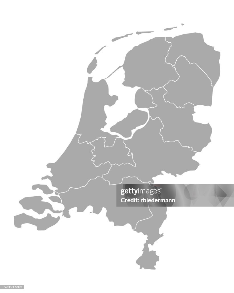 Map of thr Netherlands