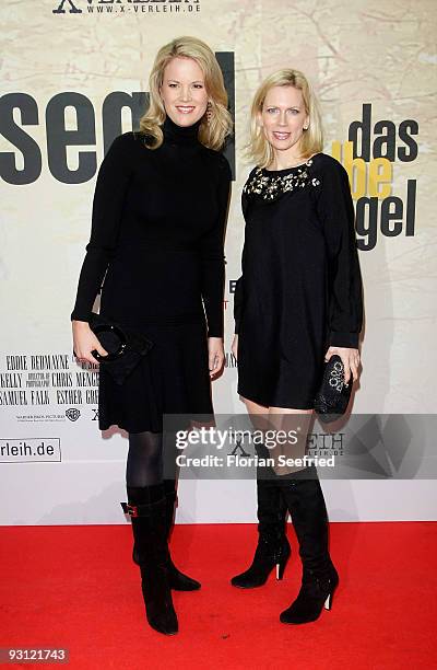 Stephanie von und zu Guttenberg and countess, tv host Tamara von Nayhauss attend the premiere of 'Das gelbe Segel' at CineMaxx at Potsdam Place on...