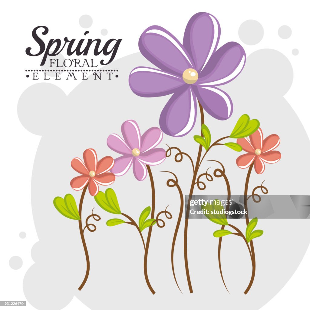 Spring Grafic Simple Floral Spring Graphic Design High-Res Vector Graphic - Getty Images