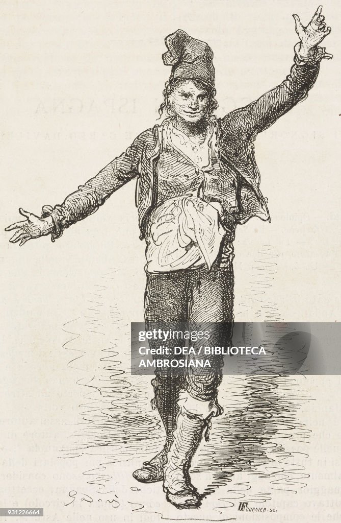 Gallego man dancing the gallegada