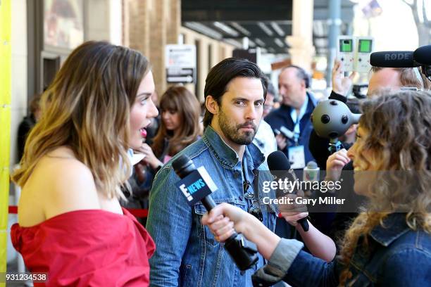 Mandy Moore and Milo Ventimiglia attend a screening of "This Is Us" 2nd season finale at the Paramount Theatre during South By Southwest on March 12,...