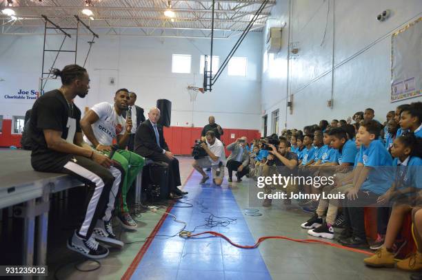 Jason Derulo , President/Chief Executive Officer of Boys & Girls Club of Broward County Brian Quail join choreographer Jeremy Strong to teach youth...