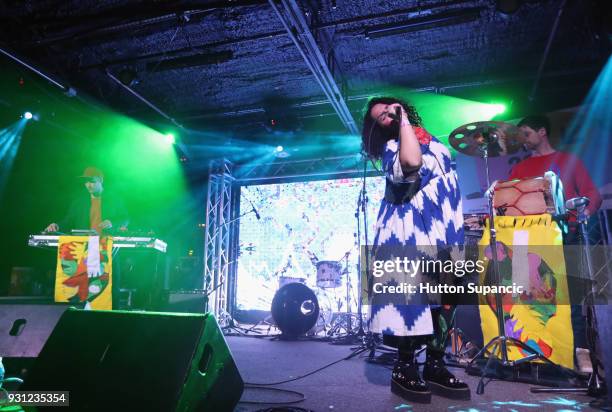 Lido Pimienta performs onstage at Meow Wolf during SXSW at Empire Garage on March 12, 2018 in Austin, Texas.