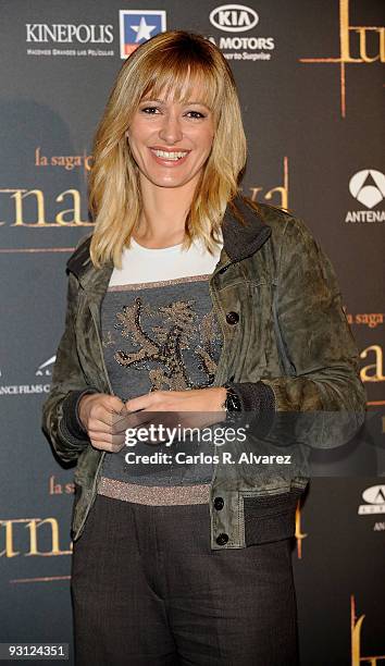 Susana Griso attends "The Twilight Saga: New Moon" premiere at Kinepolis cinema on November 17, 2009 in Madrid, Spain.