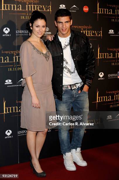 Spanish actors Blanca Suarez and Maxi Iglesias attend "The Twilight Saga: New Moon" premiere at Kinepolis cinema on November 17, 2009 in Madrid,...