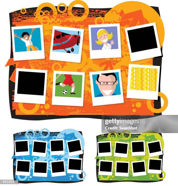 vector picture frames - film frame stock illustrations