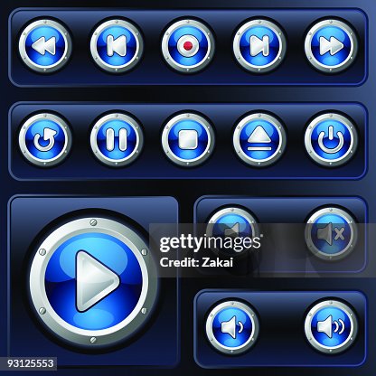 Multimedia Player Controls | Super Glossy Buttons Multimedia Player Controls | Super Glossy Buttons