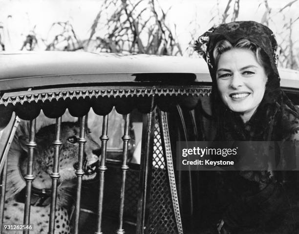 Swedish actress Ingrid Bergman as she appears in the film 'The Visit' in Rome, Italy, 26th November 1963. Her hairstyle has been created specially by...