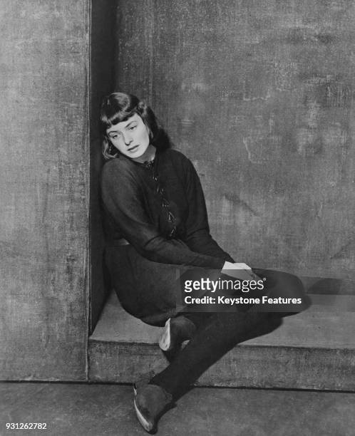 Swedish actress Ingrid Bergman plays actress Mary Grey who is playing Saint Joan of Arc, in the Maxwell Anderson play 'Joan of Lorraine', on the US...