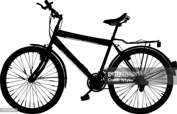 ilustraciones, imágenes clip art, dibujos animados e iconos de stock de montaña bike - hoja de aluminio