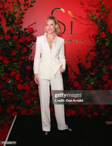 Cate Blanchett attends the Si Passione By Giorgio Armani Launch on March 13, 2018 in Sydney, Australia.