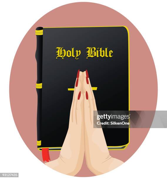 religious composite - new testament book stock illustrations