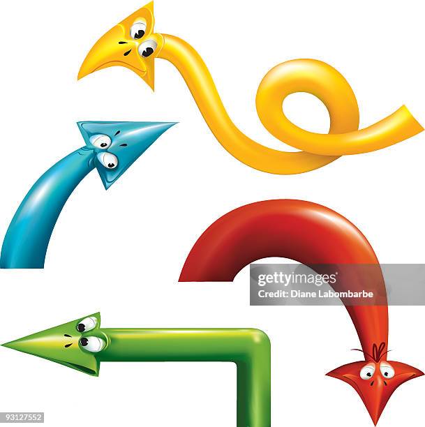 arrow elements - sharp angle stock illustrations