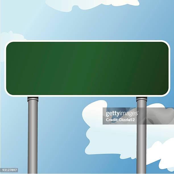 highway sign 6 - motorway junction stock illustrations