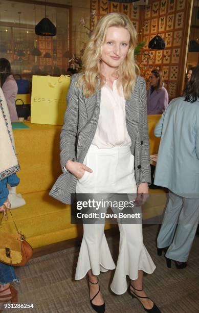 Candice Lake attends the Espie Roche launch breakfast at The Chess Club on March 13, 2018 in London, England.