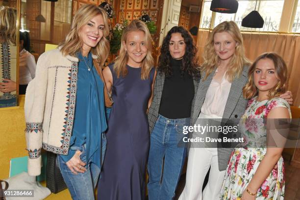 Kim Hersov, Espie Roche co-founder Hermione Espie Underwood, Hedvig Opshaug, Candice Lake and Espie Roche co-founder Alexandra Roche-Hamilton attend...