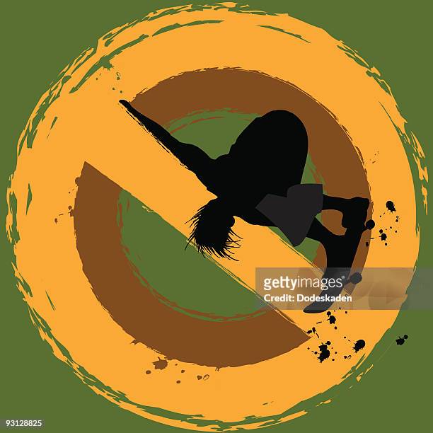 let me skate in peace - riot silhouette stock illustrations