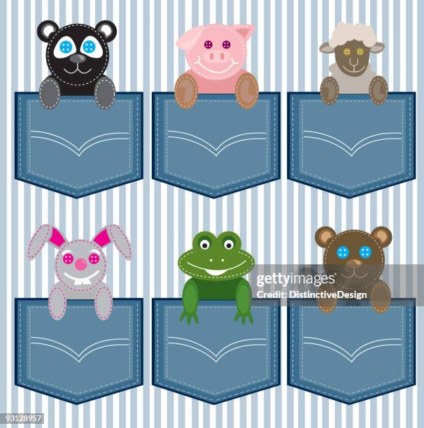 pocket animals - pigs close up stock illustrations