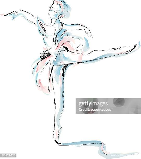 ballet dancer - ballet dancer stock illustrations