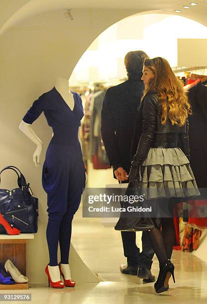 Fiona Swarovski is seen shopping on November 17, 2009 in Milan, Italy.