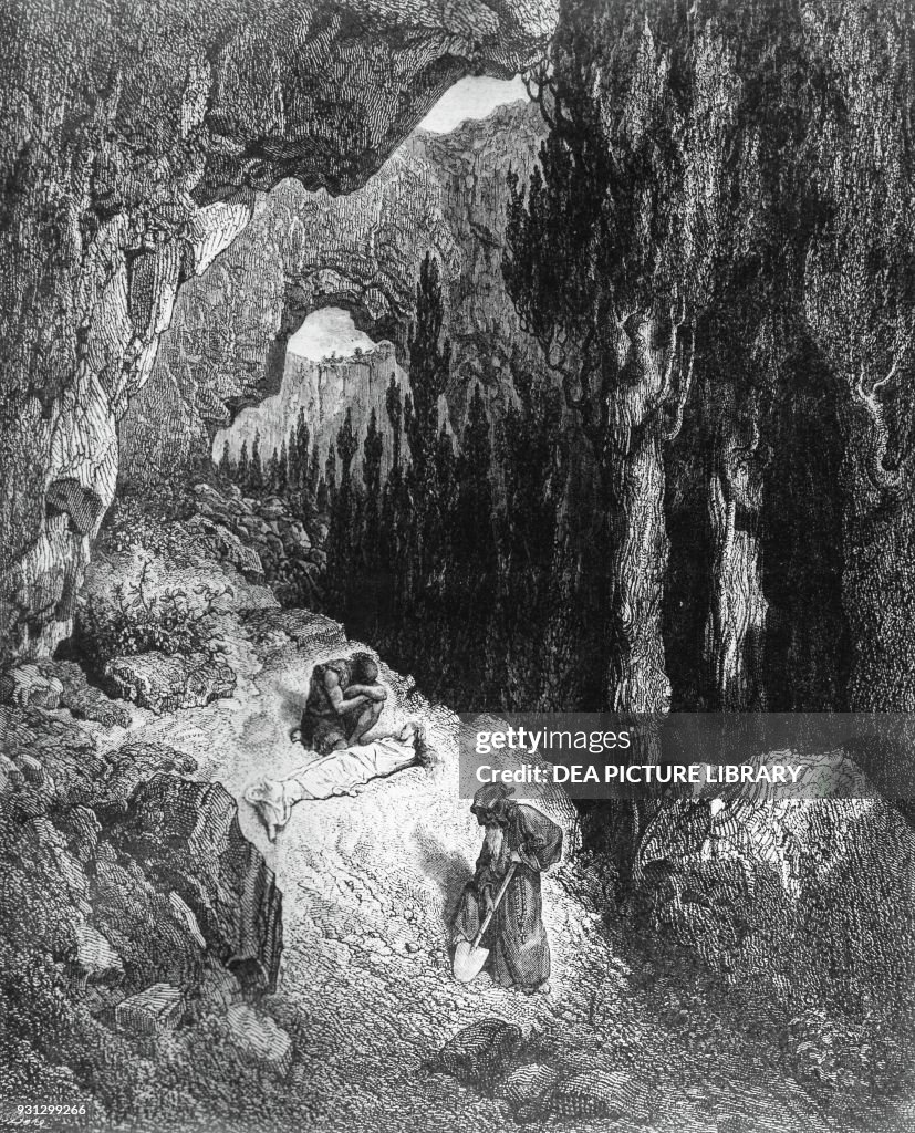 Burial of Atala, Illustration for Atala, novella