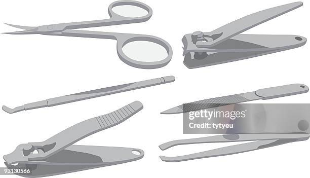 kit of nails - dead body vector stock illustrations