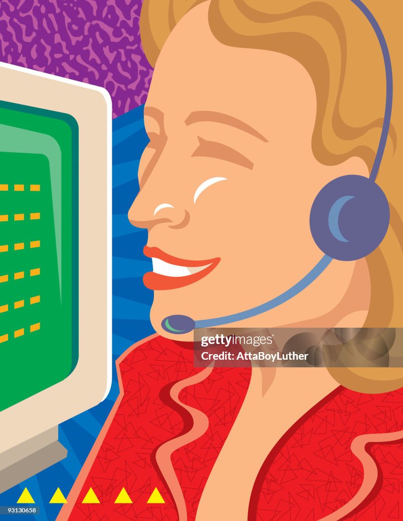 Help Desk Operator High-Res Vector Graphic - Getty Images