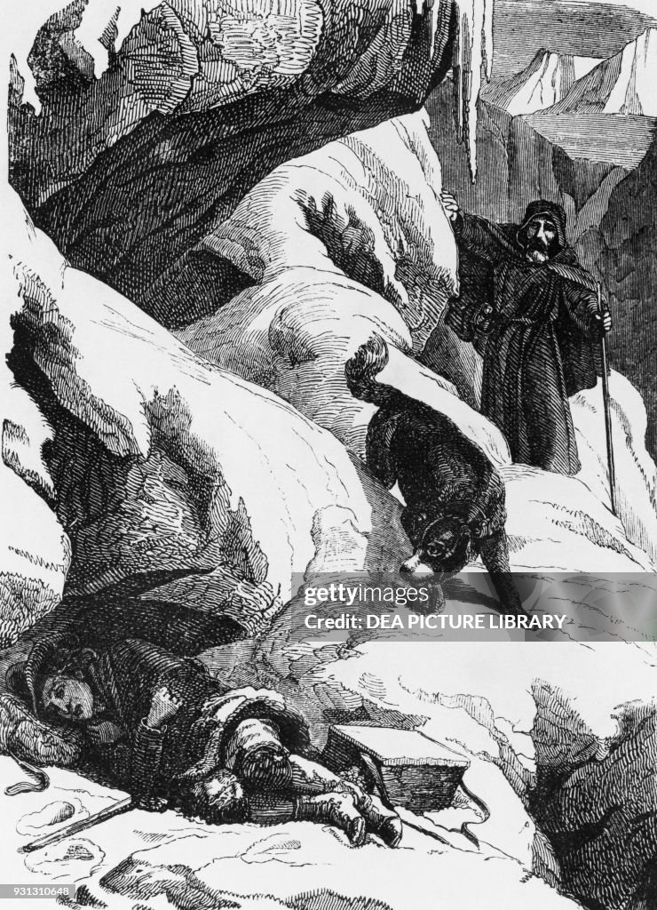 Monks of the Great St Bernard, by Francois-Rene