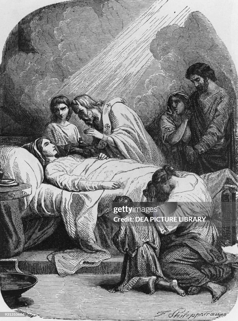Anointing of the Sick, by Francois-Rene