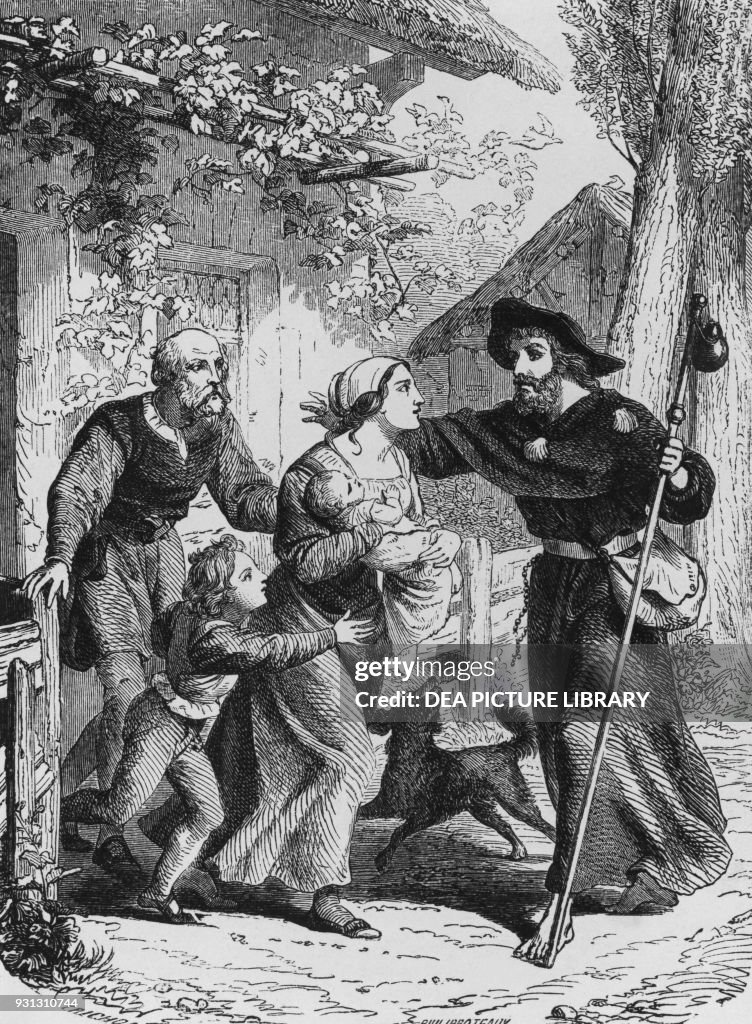 A pilgrim's homecoming, by Francois-Rene