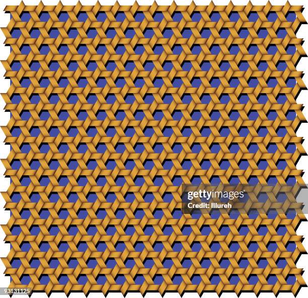 hexagon pattern - smooth metal surface stock illustrations