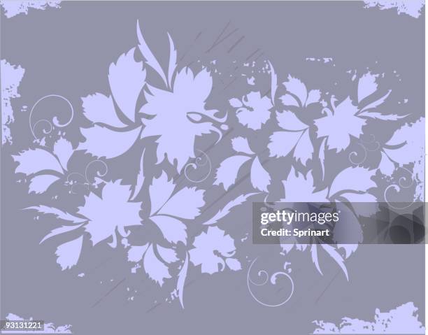 flora - scroll pattern stock illustrations
