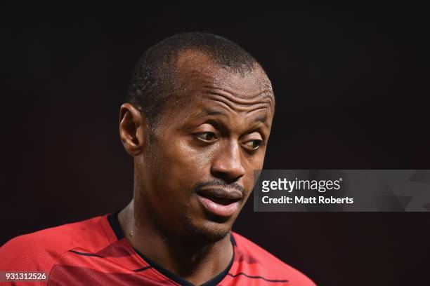 Leo Silva of Kashima Antlers looks on during the AFC Champions League Group H match between Kashima Antlers and Sydney FC at Kashima Soccer Stadium...