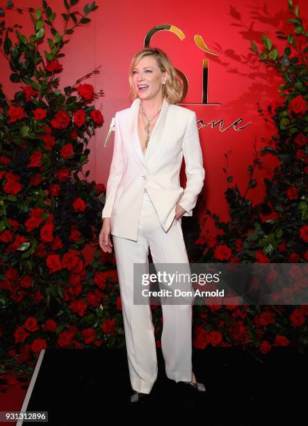 Cate Blanchett attends the Si Passione By Giorgio Armani Launch on March 13, 2018 in Sydney, Australia.