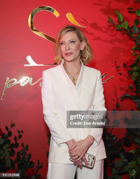 Cate Blanchett attends the Si Passione By Giorgio Armani Launch on March 13, 2018 in Sydney, Australia.