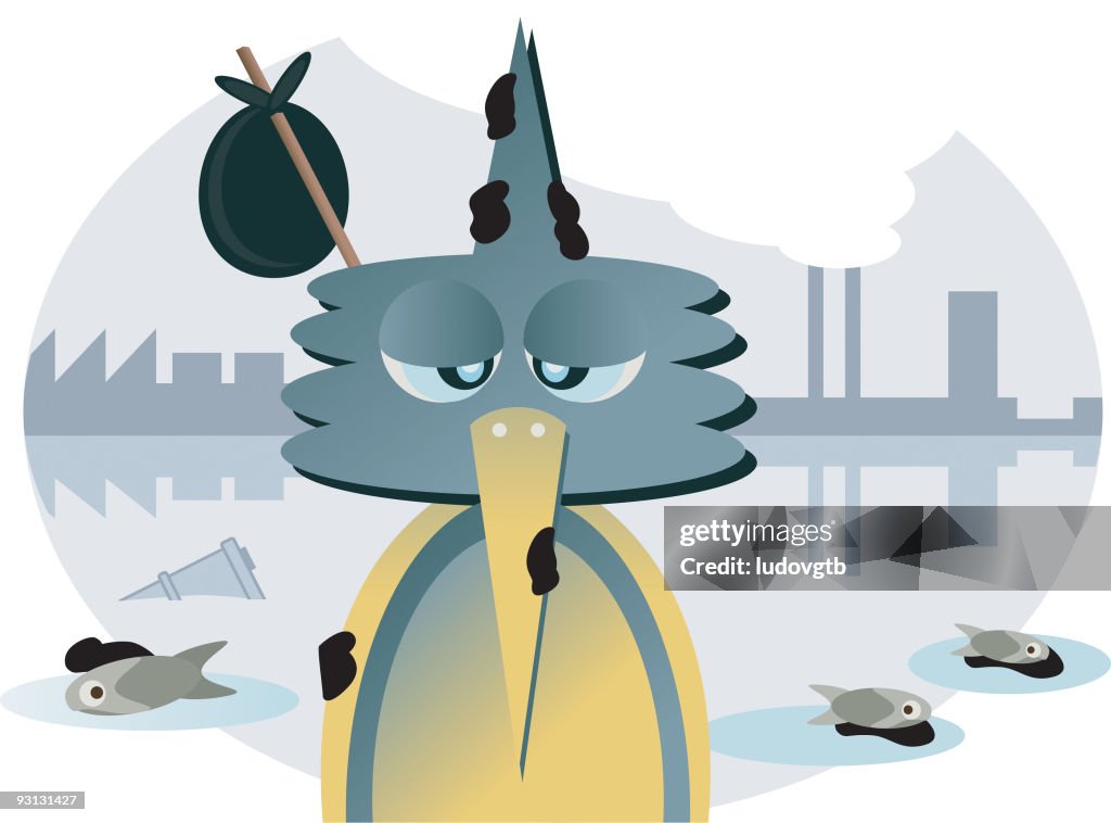 Bird Living with Pollution