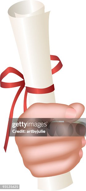 Hand Diploma Algorithm Hand Holding Diploma High-Res Vector Graphic - Getty Images