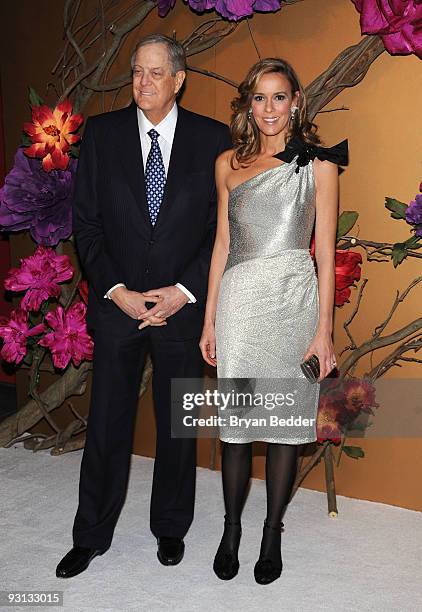 David Koch and Julia Koch attend 'The Museum of Modern Art Film Benefit: A Tribute To Tim Burton' at The Museum of Modern Art on November 17, 2009 in...