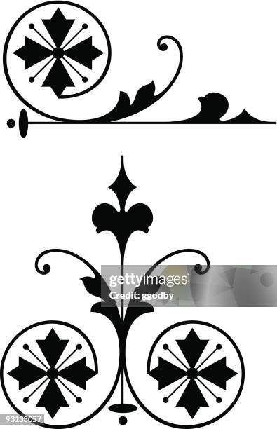 vector accent3-12504 - western pattern stock illustrations