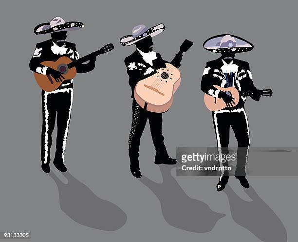 illustrazioni stock, clip art, cartoni animati e icone di tendenza di mariachi band - mariachi