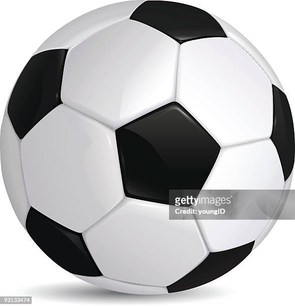 fußball ball - fußball spielball stock-grafiken, -clipart, -cartoons und -symbole