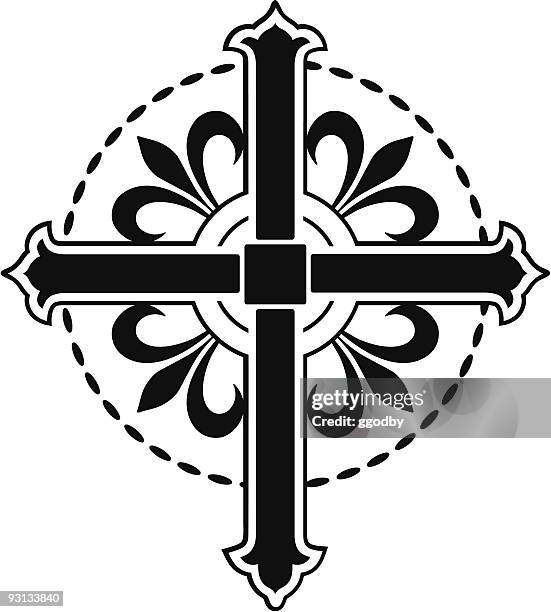 vector cross / crucifix - religious cross stock illustrations