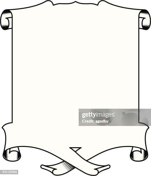 shield1-62204-bw - scroll background stock illustrations
